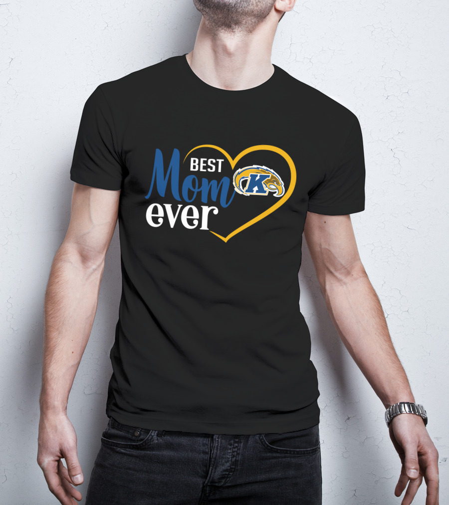 Best Mom Ever Kent State Golden Flashes Heart T-Shirt