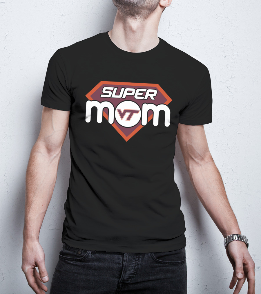 Virginia Tech Hokies Super Mom Vt T-Shirt