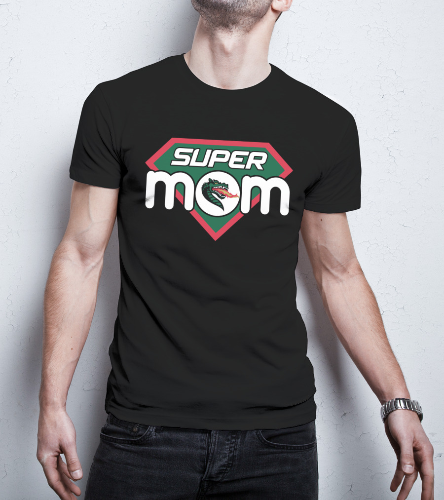 Uab Blazers Super Mom Fire-Breathing Dragon Shield T-Shirt