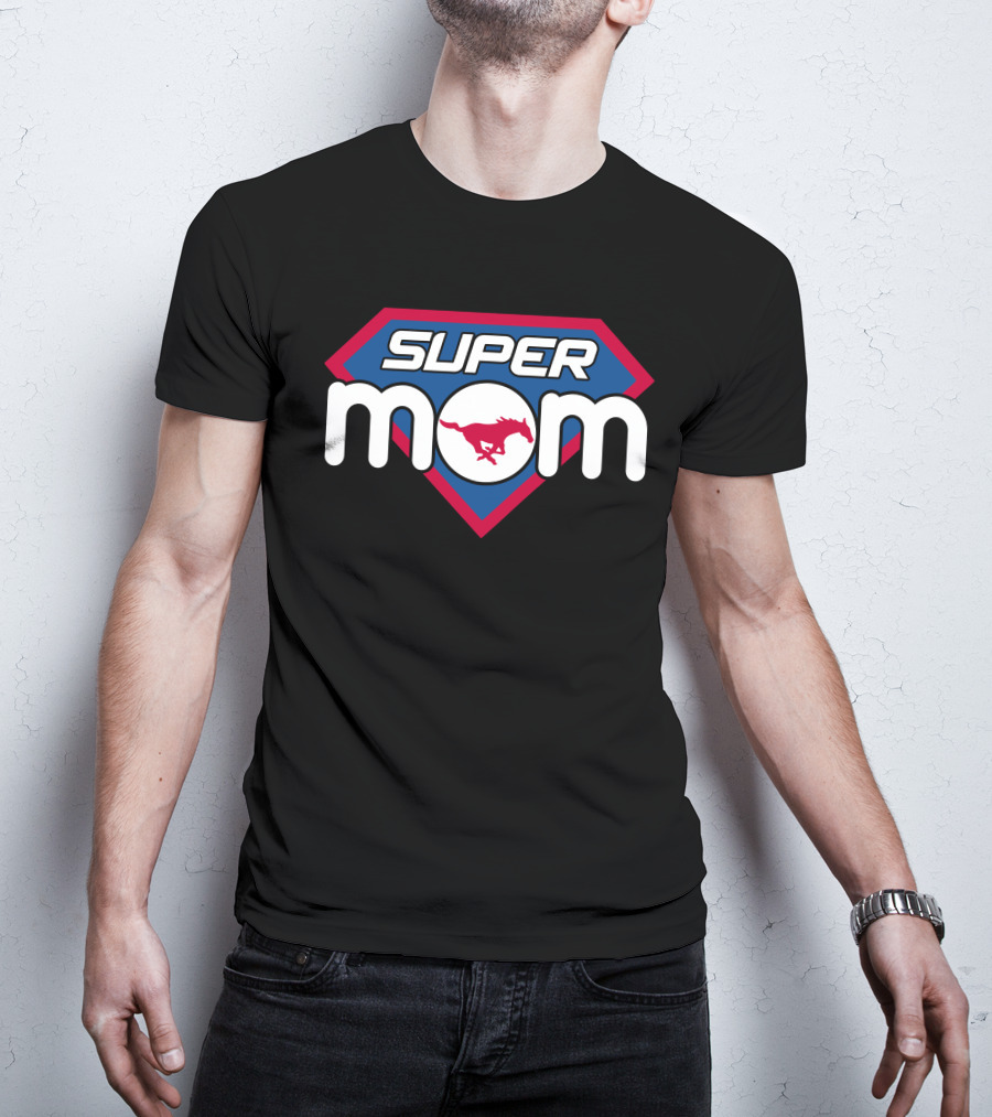 Super Mom Smu Mustangs 143 T-Shirt