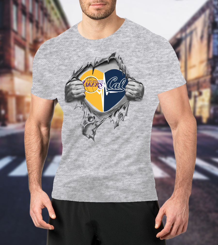 Los Angeles Lakers Cal Heart California Passion T-Shirt