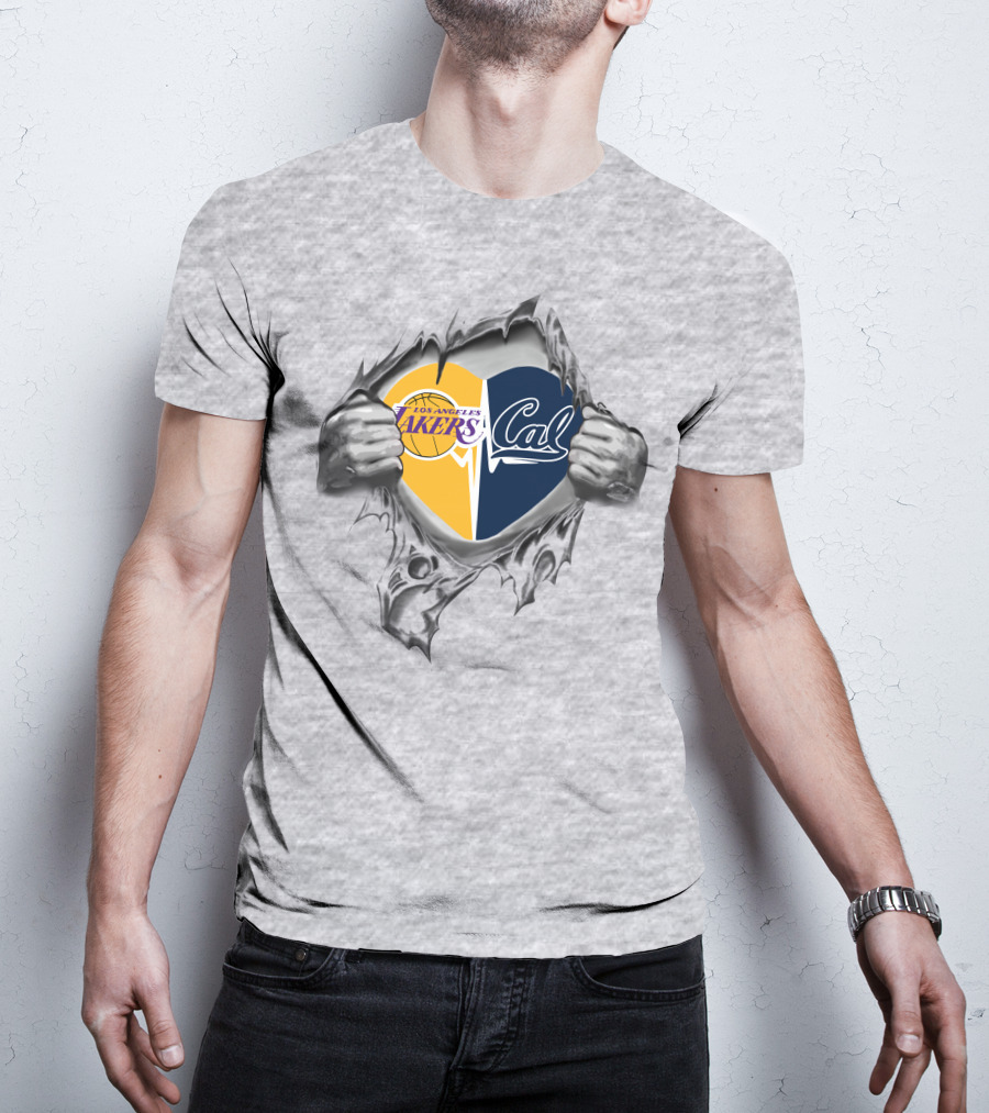 Los Angeles Lakers Cal Heart California Passion T-Shirt