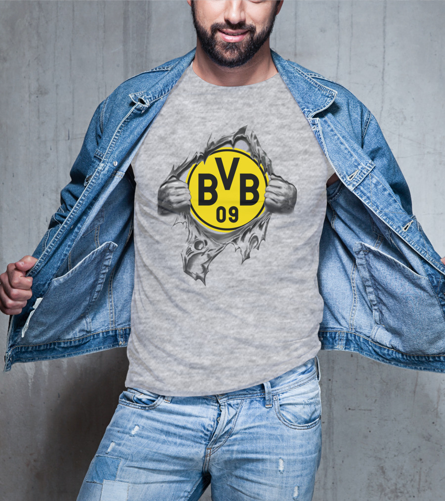 Dortmund Bvb 09 Super Fan Logo Burst T-Shirt