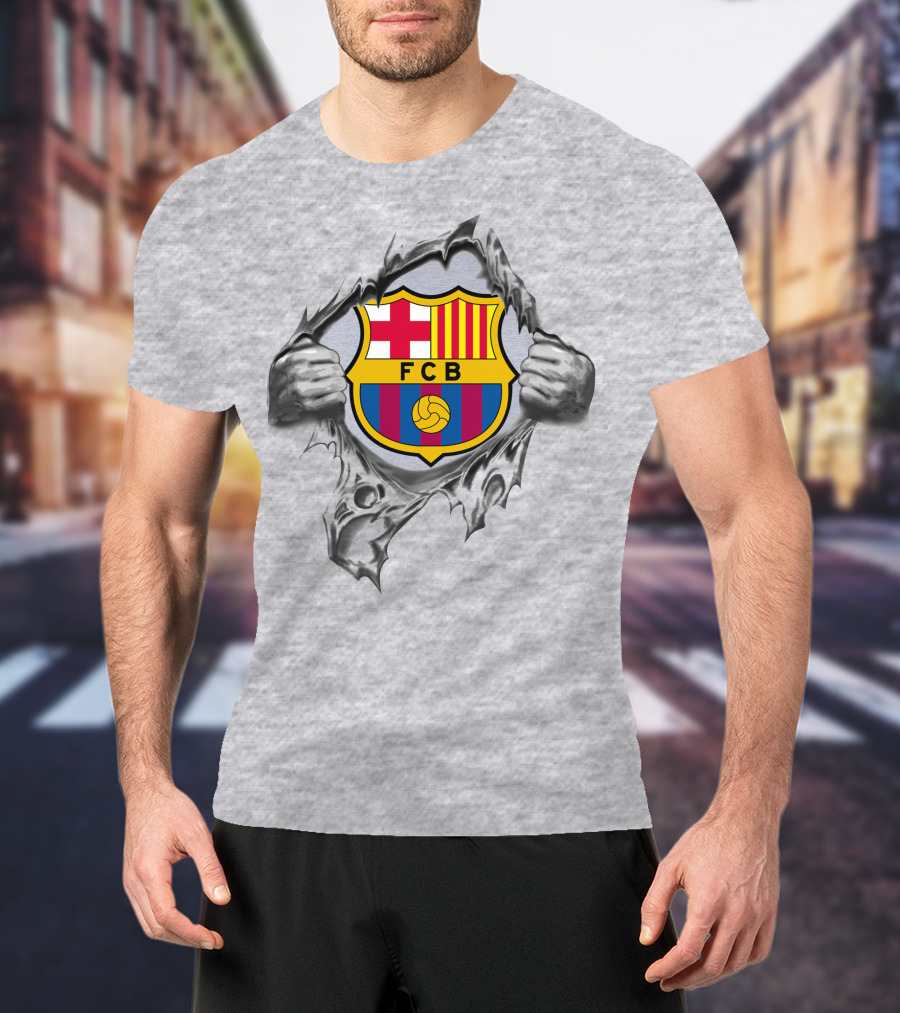 Fcb 301 Barcelona Super Fan Logo Burst T-Shirt