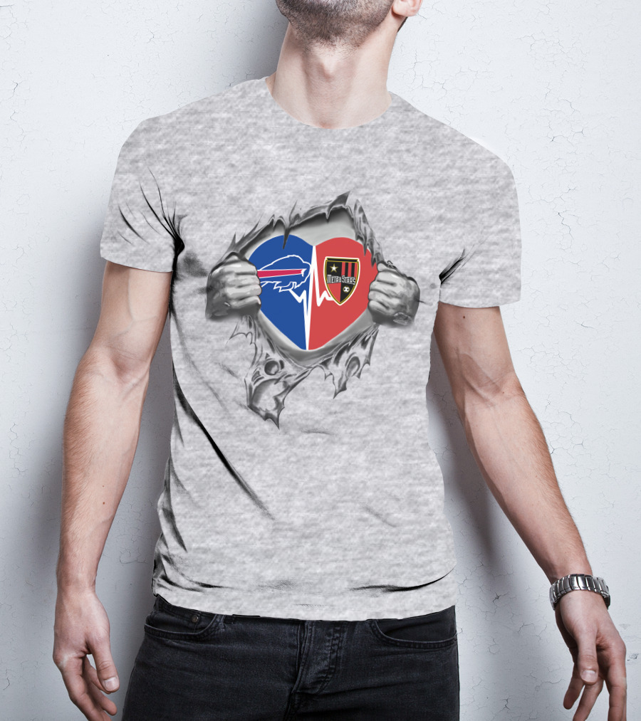 Buffalo Bills Metrostars Heart Design 73 Bills It's In My Heart T-Shirt