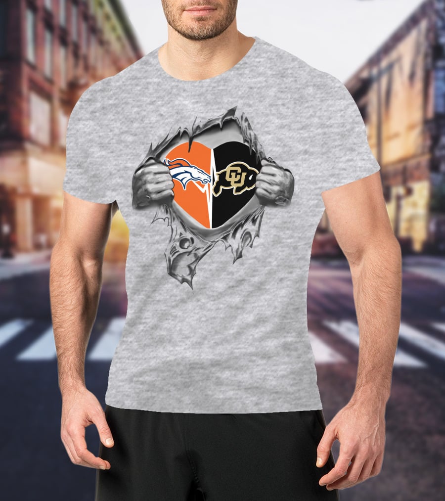 Broncos Colorado Buffaloes Heart Of Passion T-Shirt