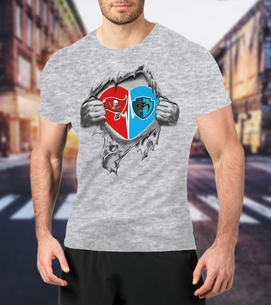 Buccaneers Mutiny Heart Tampa Bay Fan Passion T-Shirt
