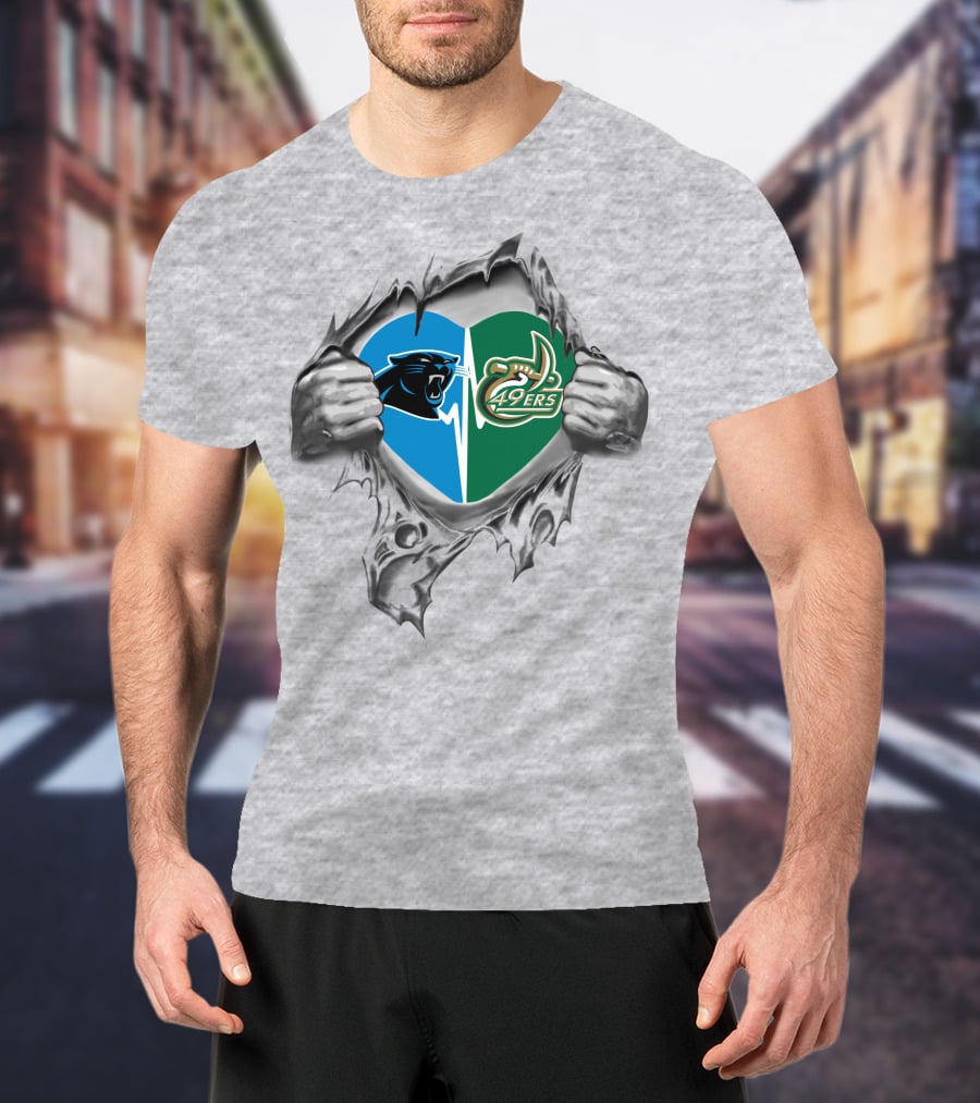 Panthers Heart Charlotte 49ers It's In My Heart T-Shirt