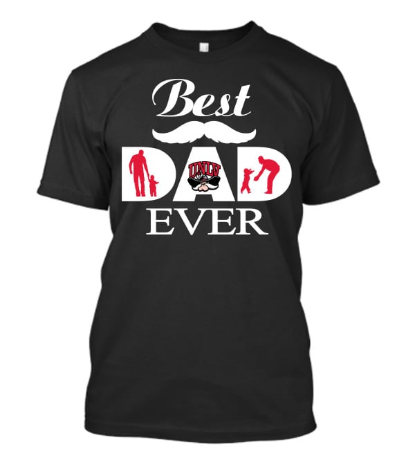 Best Dad Ever Unlv Rebels '18 Silhouette T-Shirt