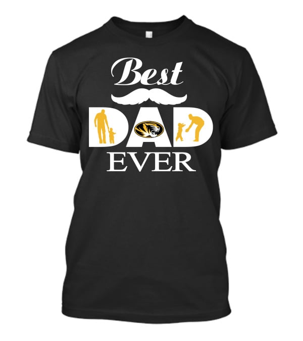 Best Dad Ever Missouri Tigers T-Shirt