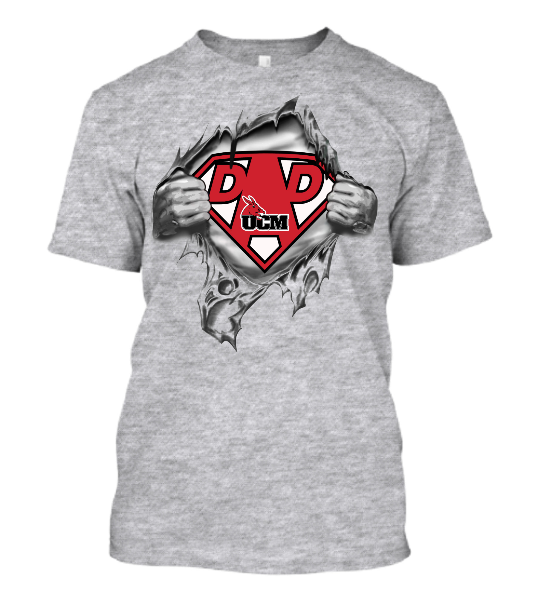 Ucm 46 Central Missouri Mules Super Dad T-Shirt