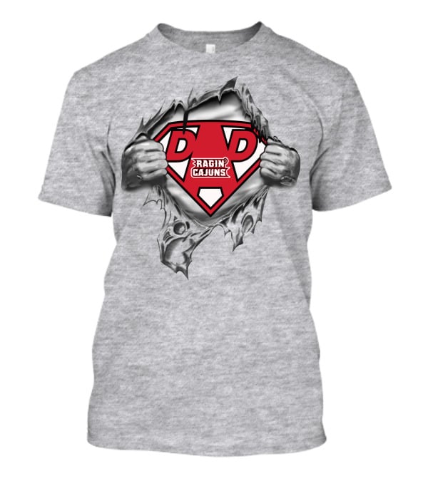 Louisiana Ragin' Cajuns Super Dad Shield T-Shirt