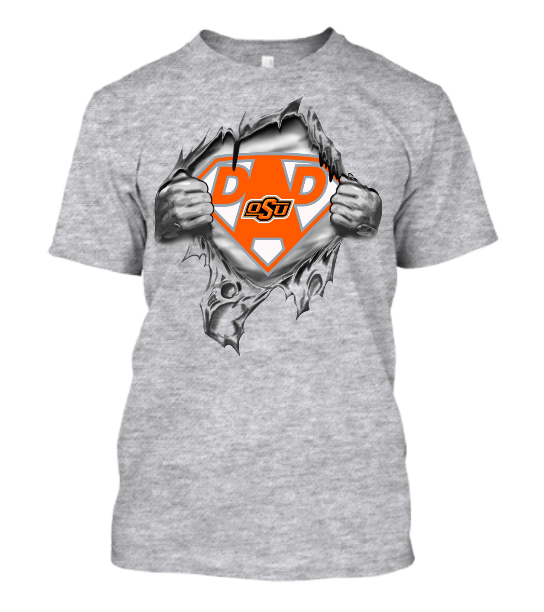 Oklahoma State Cowboys Super Dad Osu Logo Superman Symbol T-Shirt