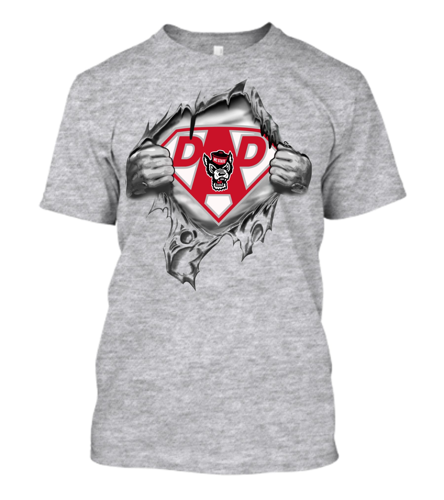 Nc State Wolfpack Super Dad Wolfpack Logo Superman T-Shirt