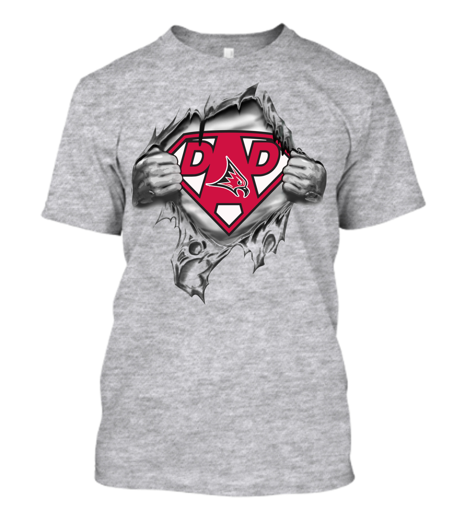 River Falls Falcons Dad Superhero T-Shirt