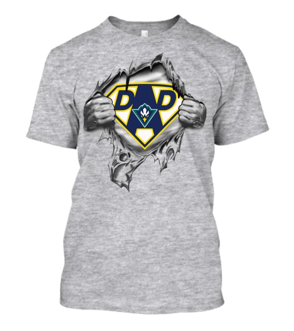 Wilmington Seahawks Super Dad Emblem Tearing Through T-Shirt
