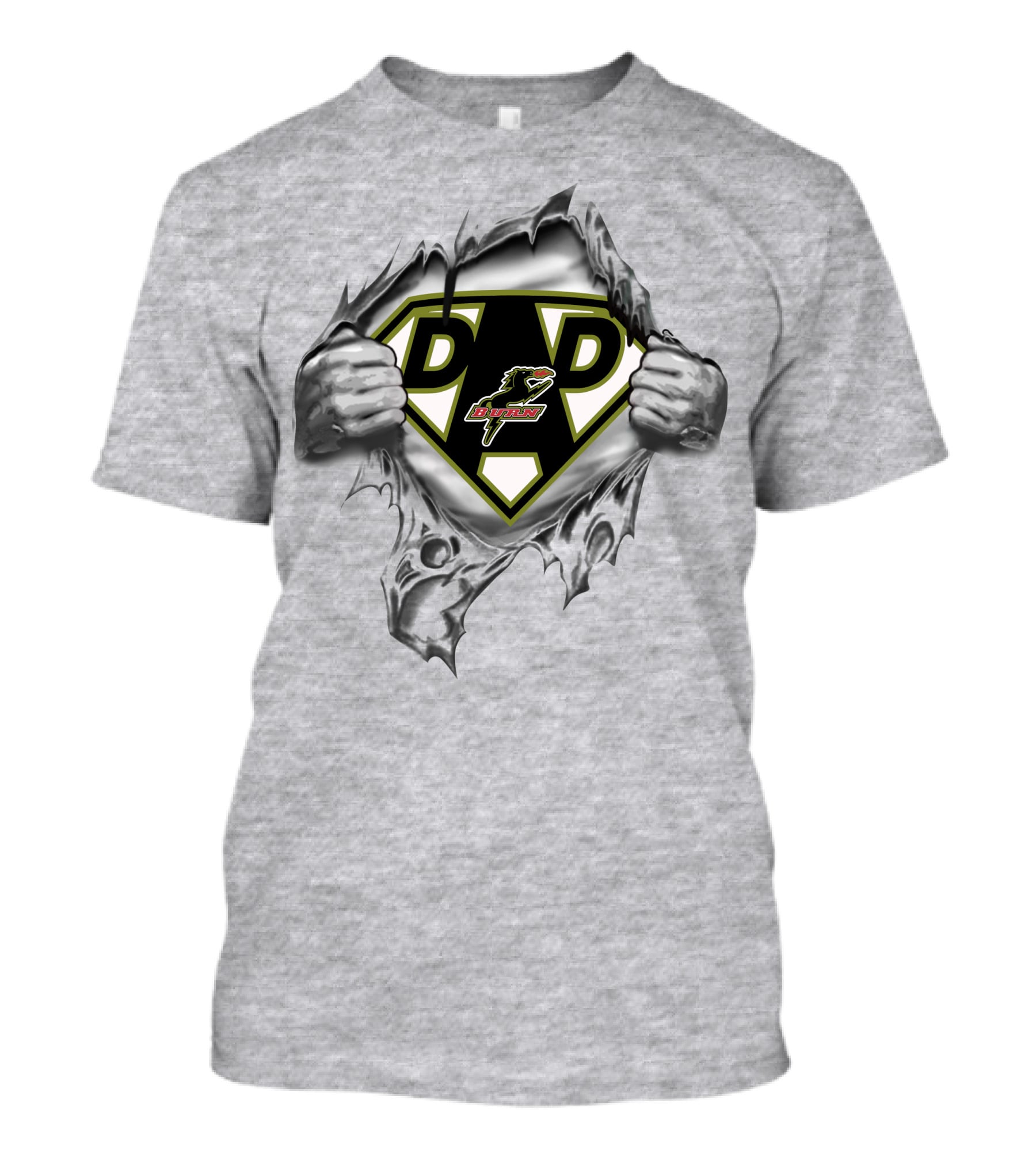 Dallas Burn Super Dad Heroic Rip T-Shirt