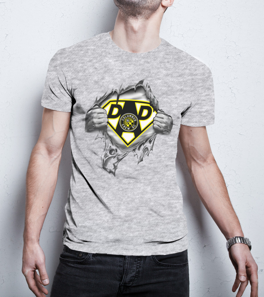 Columbus Crew Sc Super Dad Logo Superman Style T-Shirt