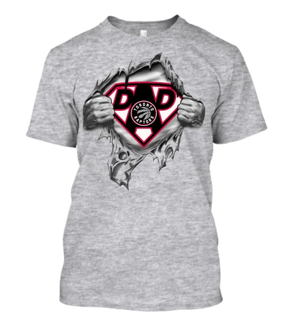 Toronto Raptors Super Dad Emblem Busting Through 309 T-Shirt