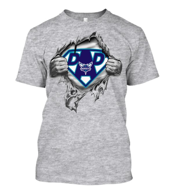 Charlotte Hornets Super Dad Logo Tearaway T-Shirt