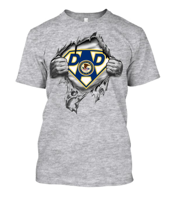 Lawyer Super Dad Department Of Justice Seal T-Shirt
