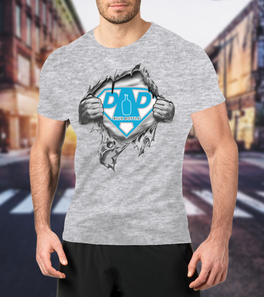 Blue Bottle Coffee Super Dad Emblem 467 T-Shirt