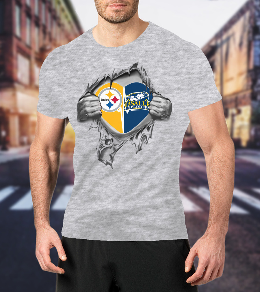Steelers La Salle Explorers Heart 60 T-Shirt