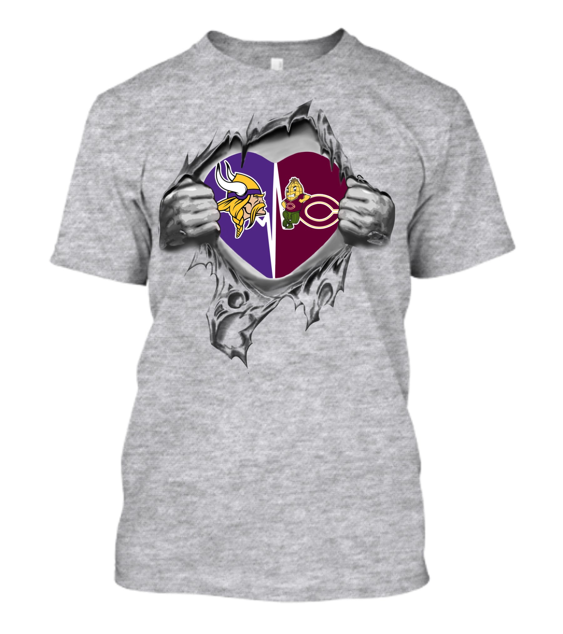 Vikings Cobbers Heart Minnesota Pride Football Spirit T-Shirt
