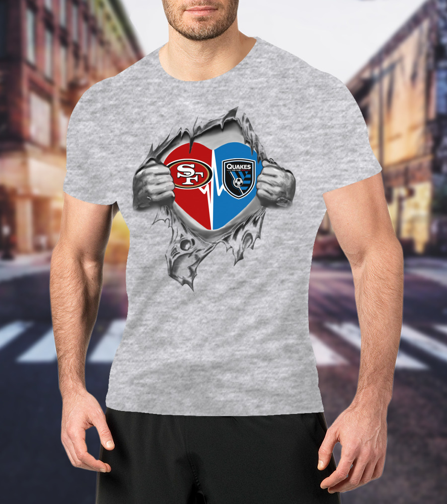 49ers San Jose Earthquakes It's In My Heart T-Shirt