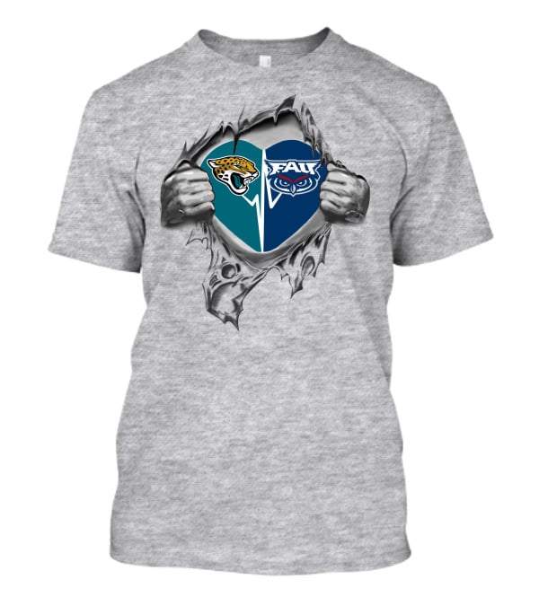 Jaguars Fau Owls It's In My Heart T-Shirt