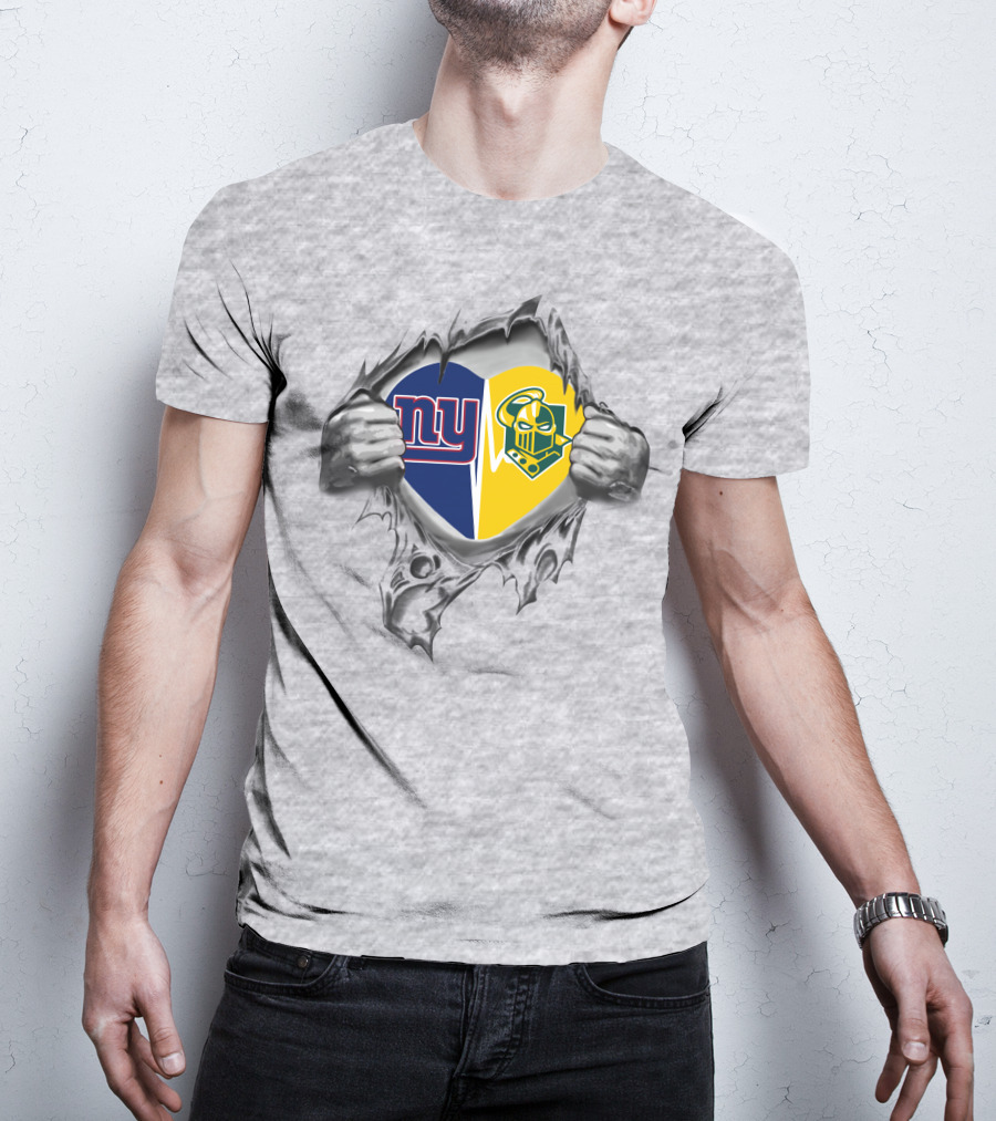 New York Giants Clarkson Golden Knights Heart T-Shirt