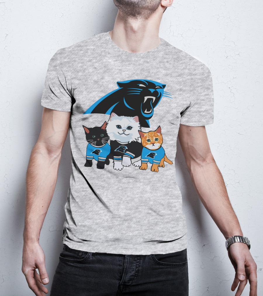 Carolina Panthers Cat Trio T-Shirt