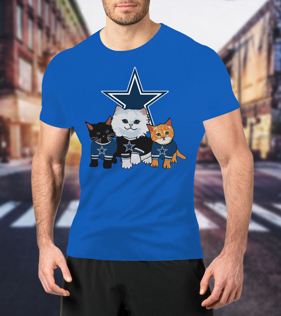 Dallas Cowboys Star Cats T-Shirt