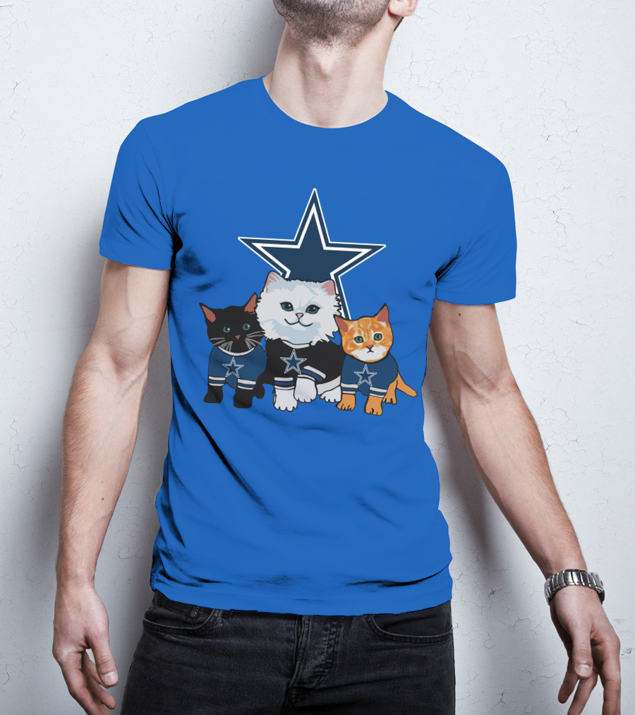 Dallas Cowboys Star Cats T-Shirt