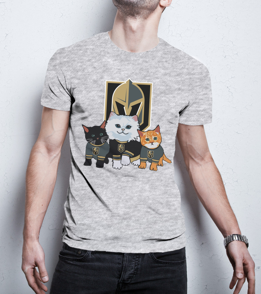 Vegas Golden Knights Cats Team T-Shirt