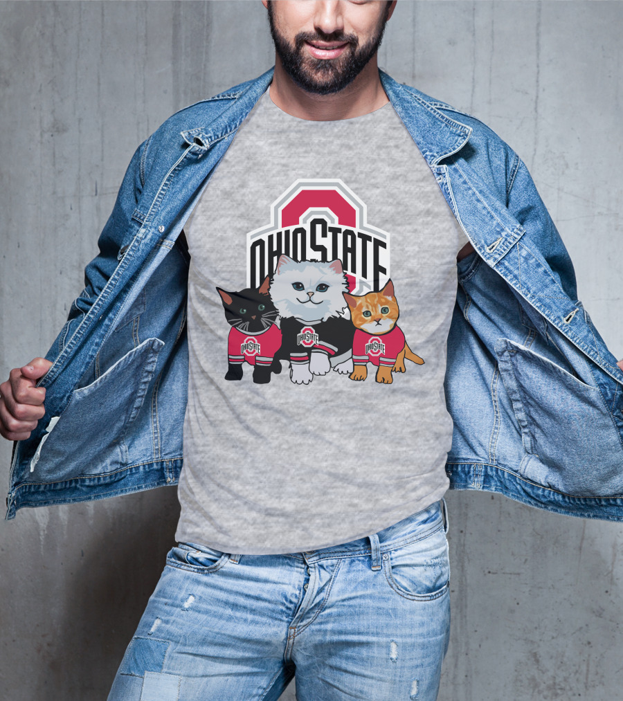 Ohio State Buckeyes Cats In Team Jerseys T-Shirt