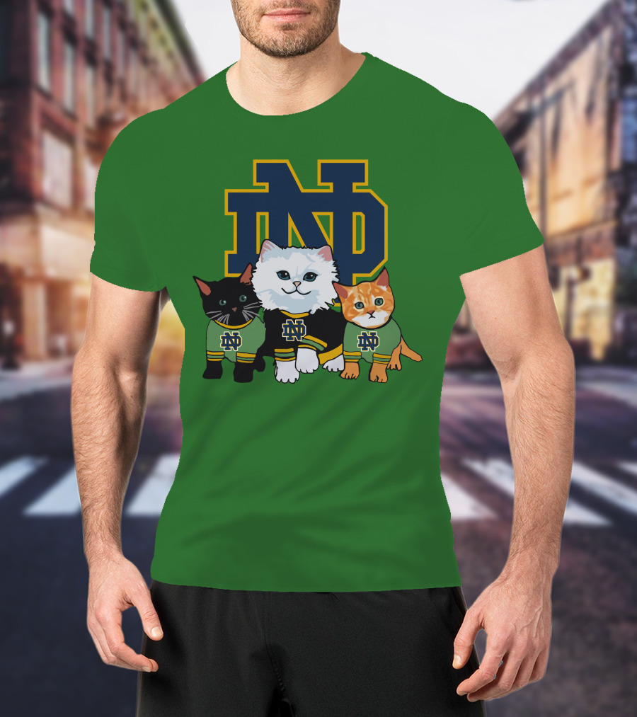 Notre Dame Fighting Irish ND Cute Cats T-Shirt