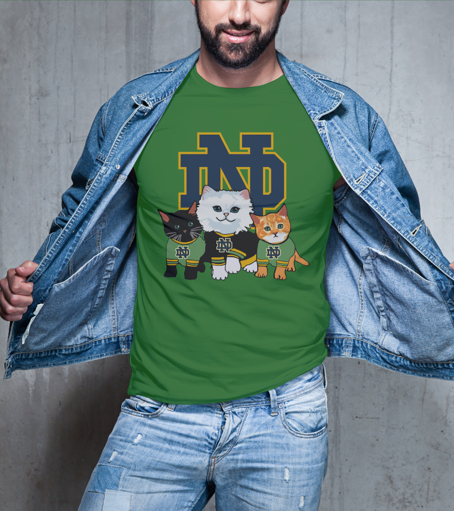 Notre Dame Fighting Irish ND Cute Cats T-Shirt