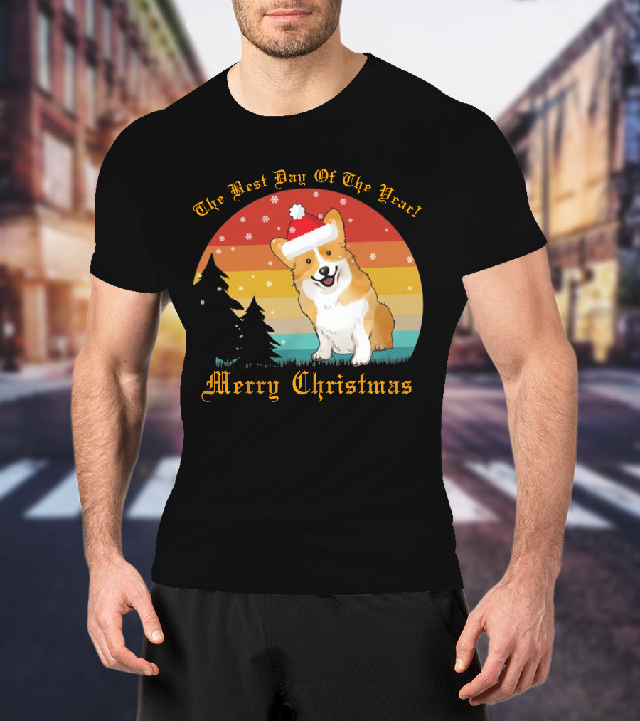 The Best Day Of The Year Merry Christmas Corgi T-Shirt