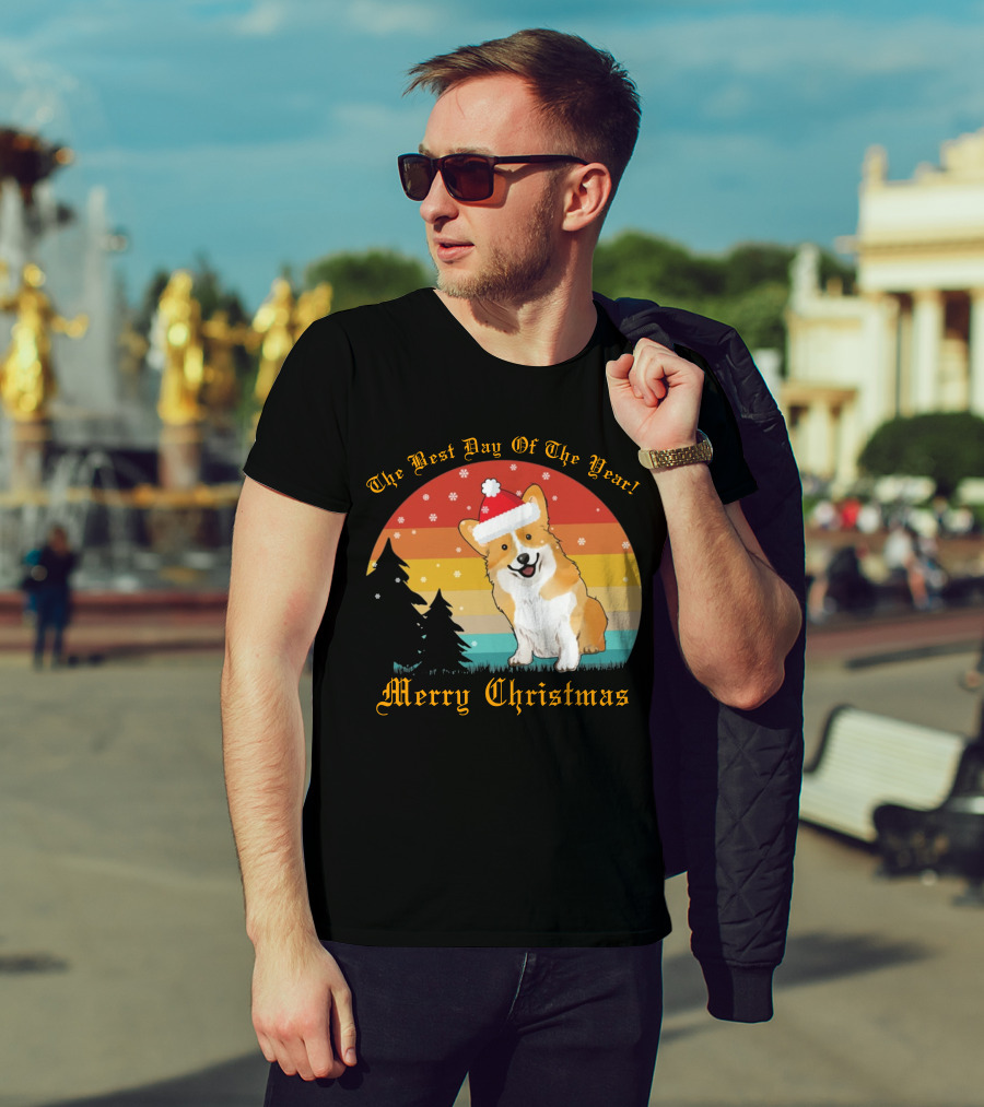 The Best Day Of The Year Merry Christmas Corgi T-Shirt