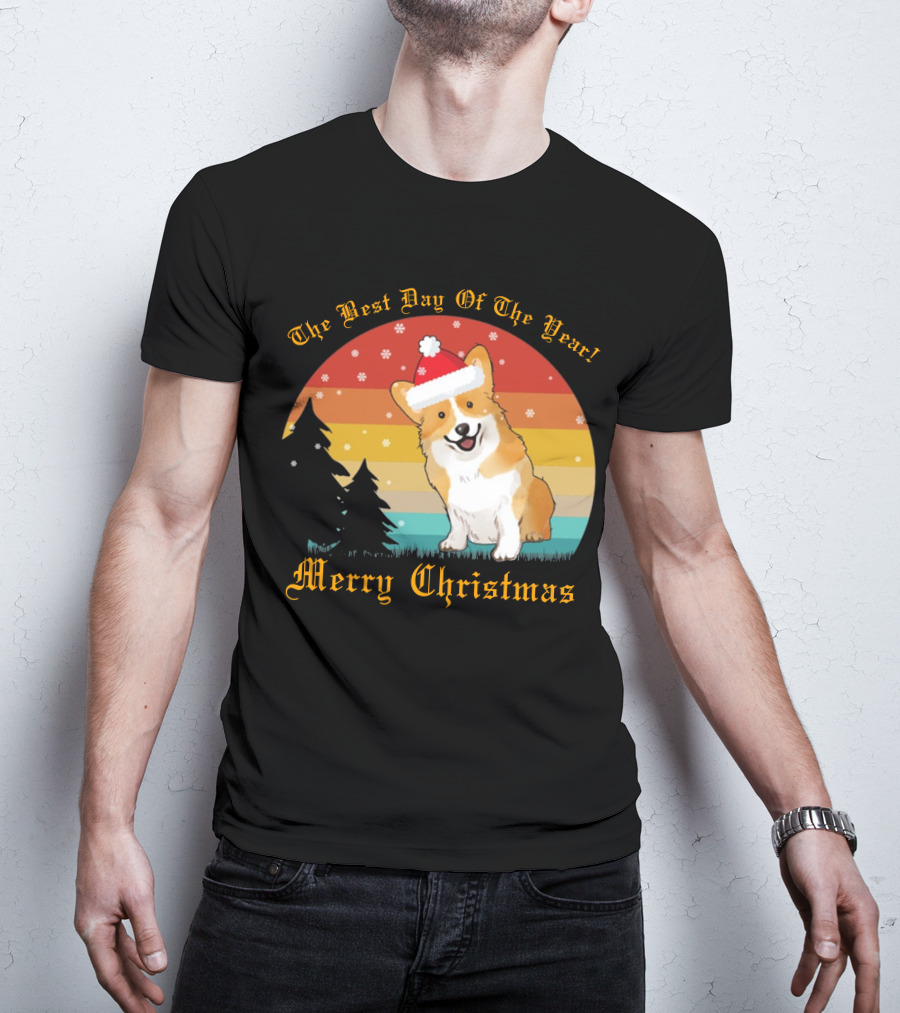 The Best Day Of The Year Merry Christmas Corgi T-Shirt
