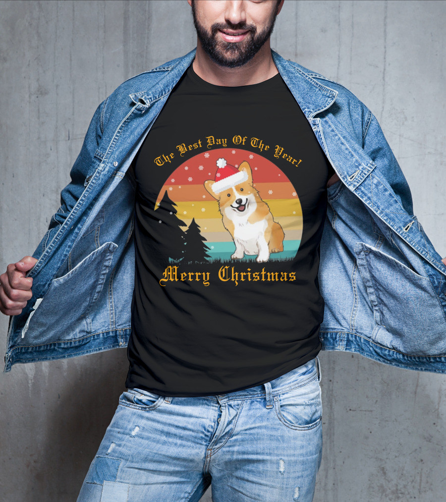 The Best Day Of The Year Merry Christmas Corgi T-Shirt