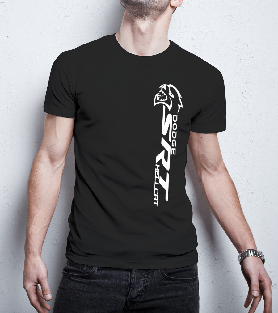 Dodge SRT Hellcat Logo With Cat Head T-Shirt
