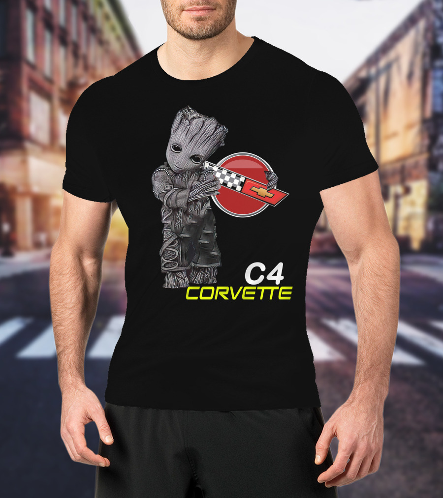 C4 Groot Corvette Chevrolet Racing T-Shirt