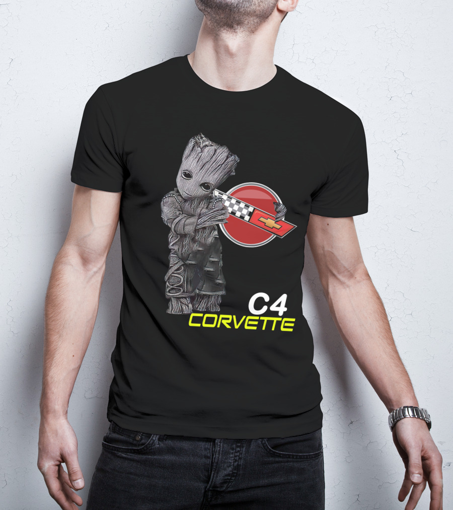 C4 Groot Corvette Chevrolet Racing T-Shirt