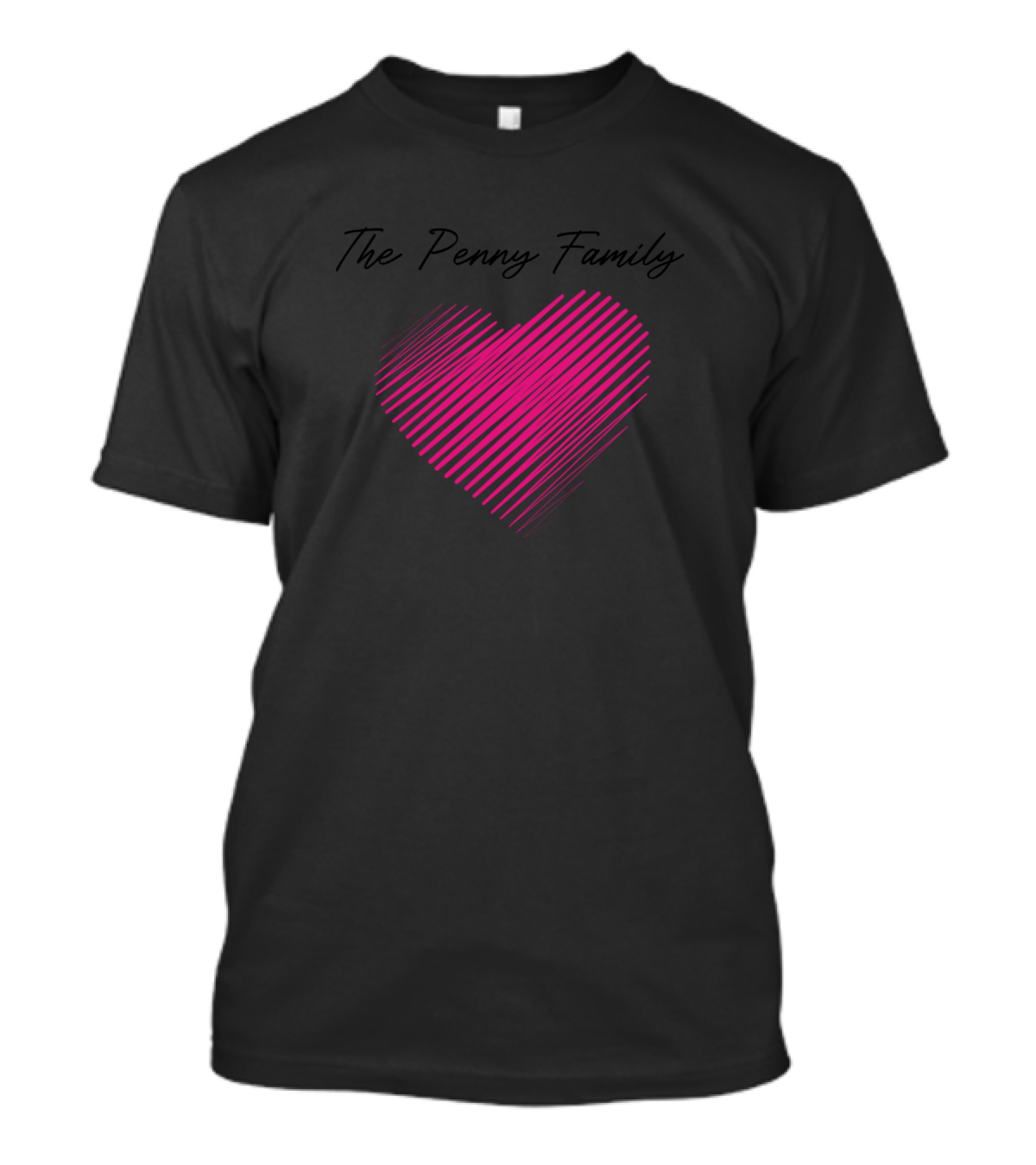 The Penny Family Heart Love My Family Name Birthday T-Shirt