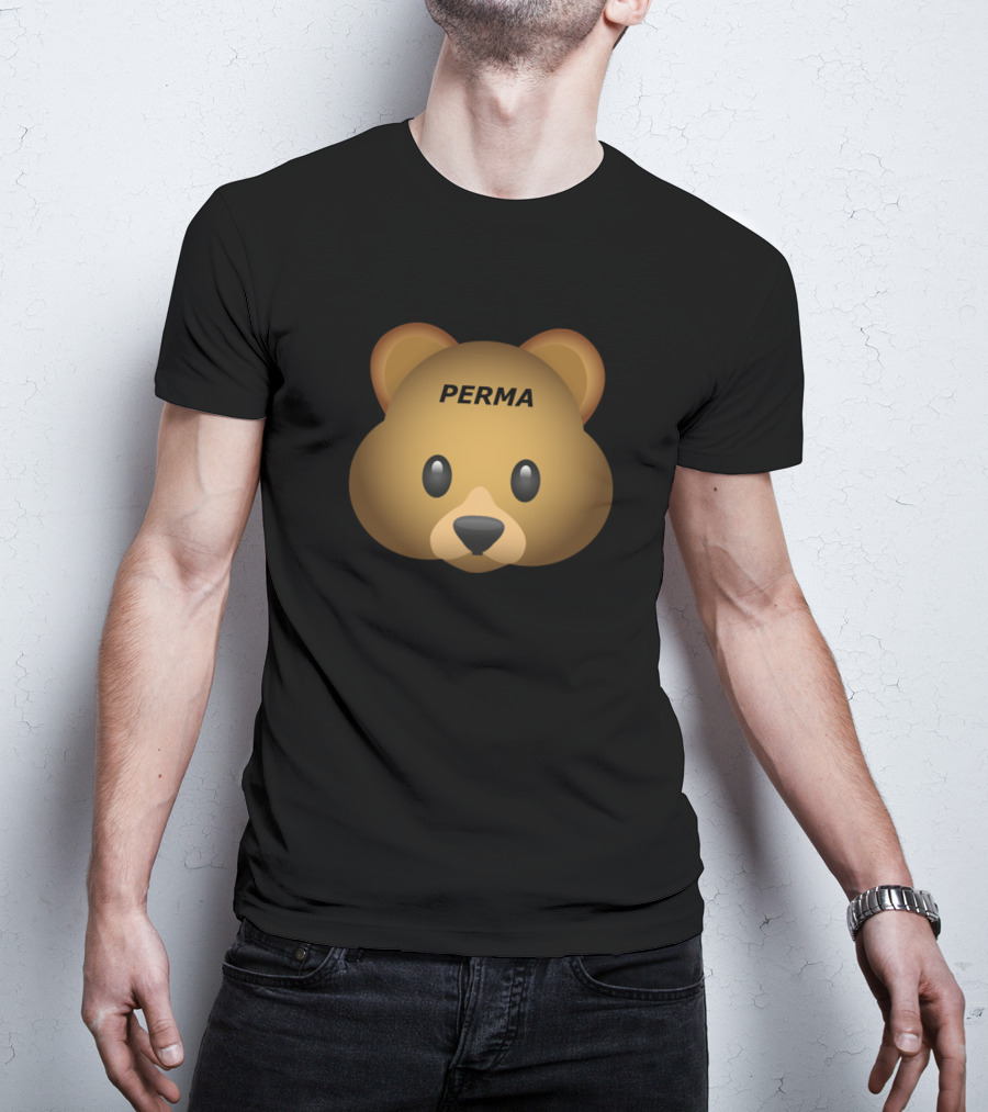 Perma Bear Emoji Face T-Shirt