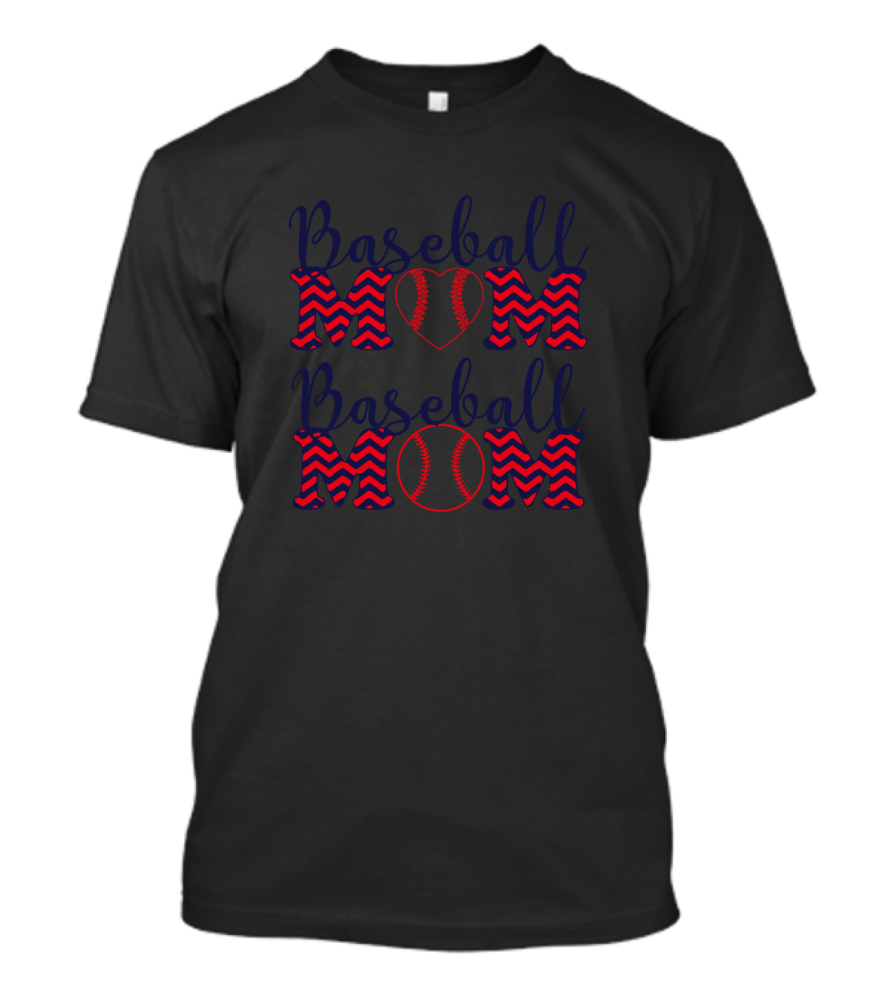 Baseball Mom Heart And Ball T-Shirt