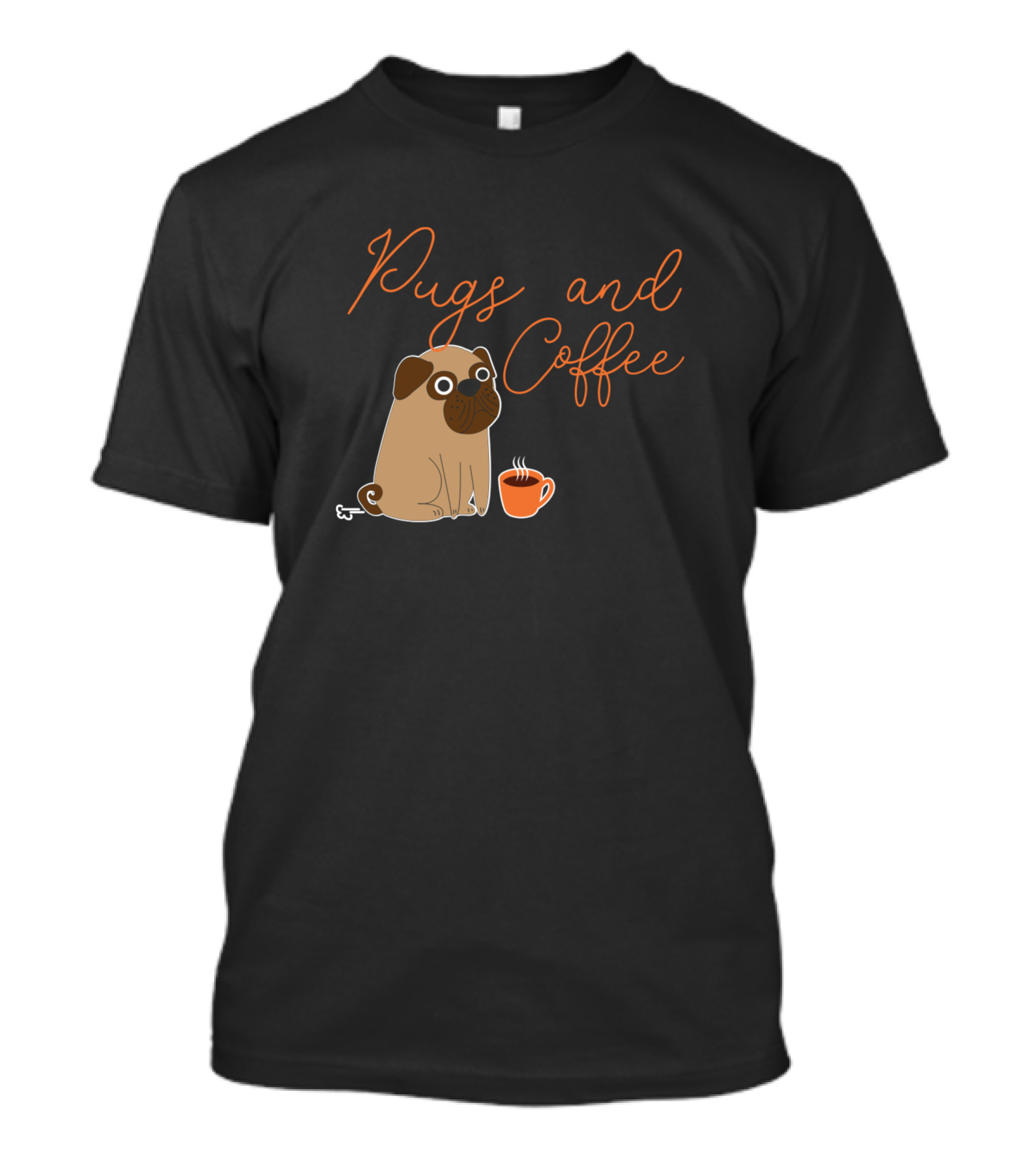 Pugs And Coffee Love Dog T-Shirt
