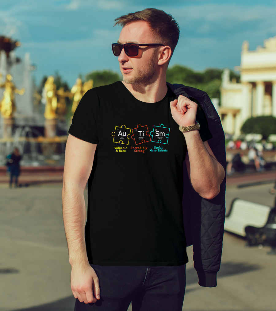 Heartbeats For Special Ed Autism Teachers Au Ti Sm Valuable Rare Incredibly Strong Useful Many Talents T-Shirt